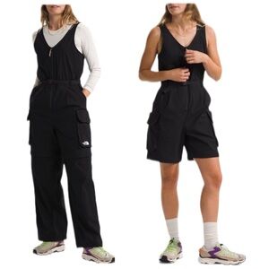 The North Face Classic V Romper Black Convertible Pants Shorts XL NWT